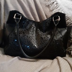 Apt. 9 shoulder bag laser cut design